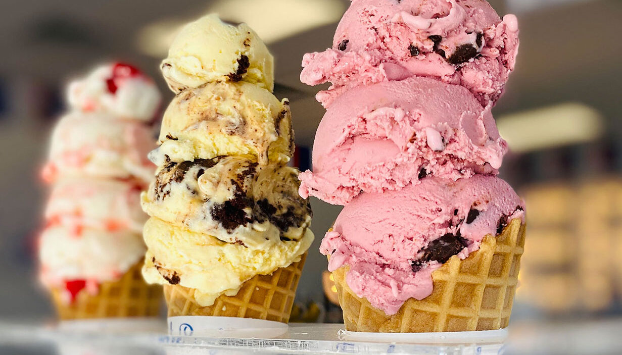 Handel's ice cream cones dishes